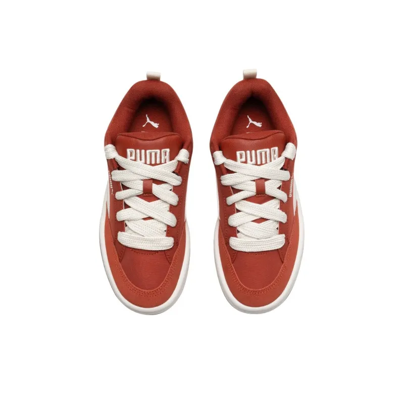 PUMA Park Lifestyle Anti-Slip Wear-Resistant Low-Top Skateboard Shoes Unisex Red-3