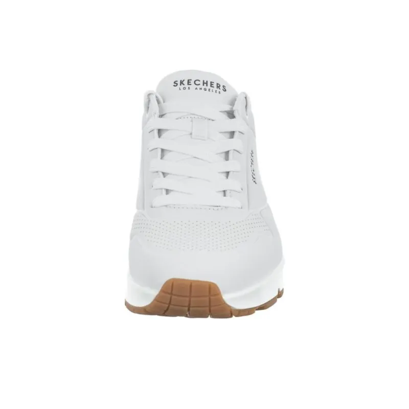 Skechers Uno Cushioning Low Top Casual Shoes Men's White-2