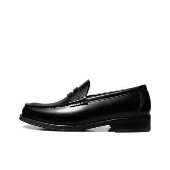 THOM WILLS British Business Commute Versatile Slip on Casual Single Shoes Women's Black