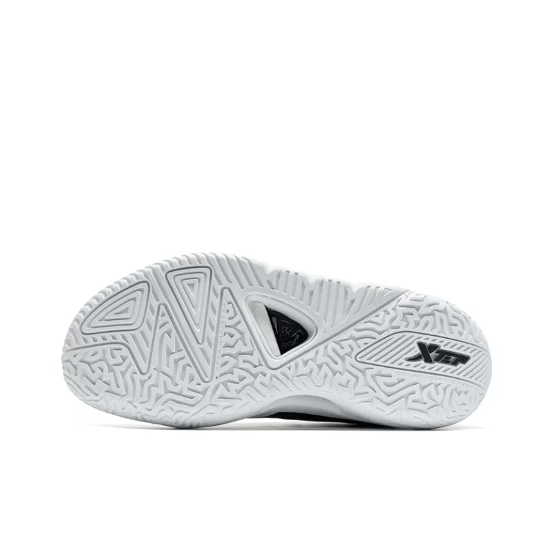 XTEP Magic Claws Wear Resistant Slip Resistant Low Top Basketball Shoes Men's New White/Black-6