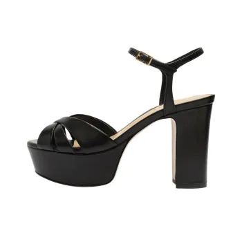 Schutz Keefa Strap Sandals 10.5cm Women's Black