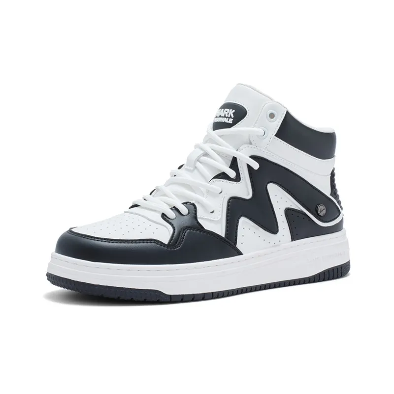 FAIRWHALE High Top Skateboard Shoes Unisex Black-1