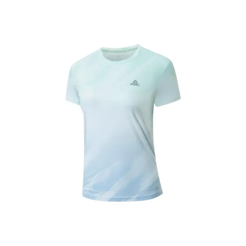 PEAK T-Shirts Women's White/Light Green