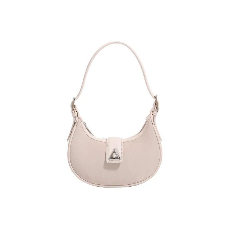 H YXIANG PU Shoulder Bag Regular Women's White/Pink/Beige-6