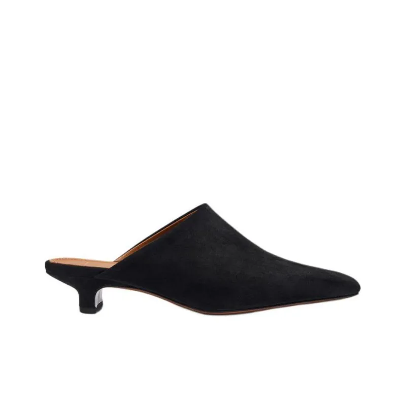 ATP Atelier Slip-Resistant Closed Toe Slippers 3.3cm Women's Black-1