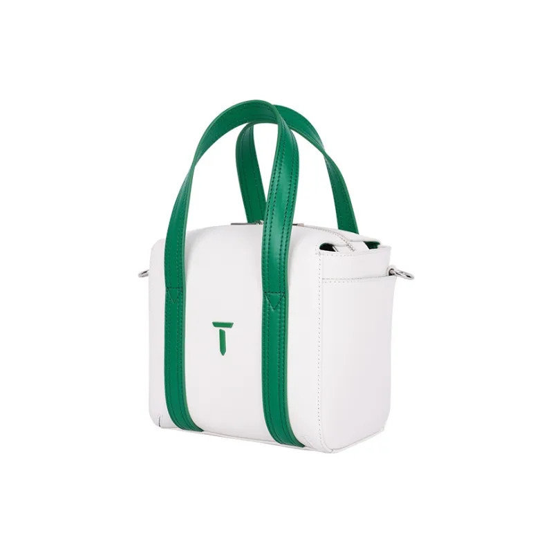 EUROPEAN TOUR Cow Leather One Shoulder Handbag Regular Women's White/Green-1