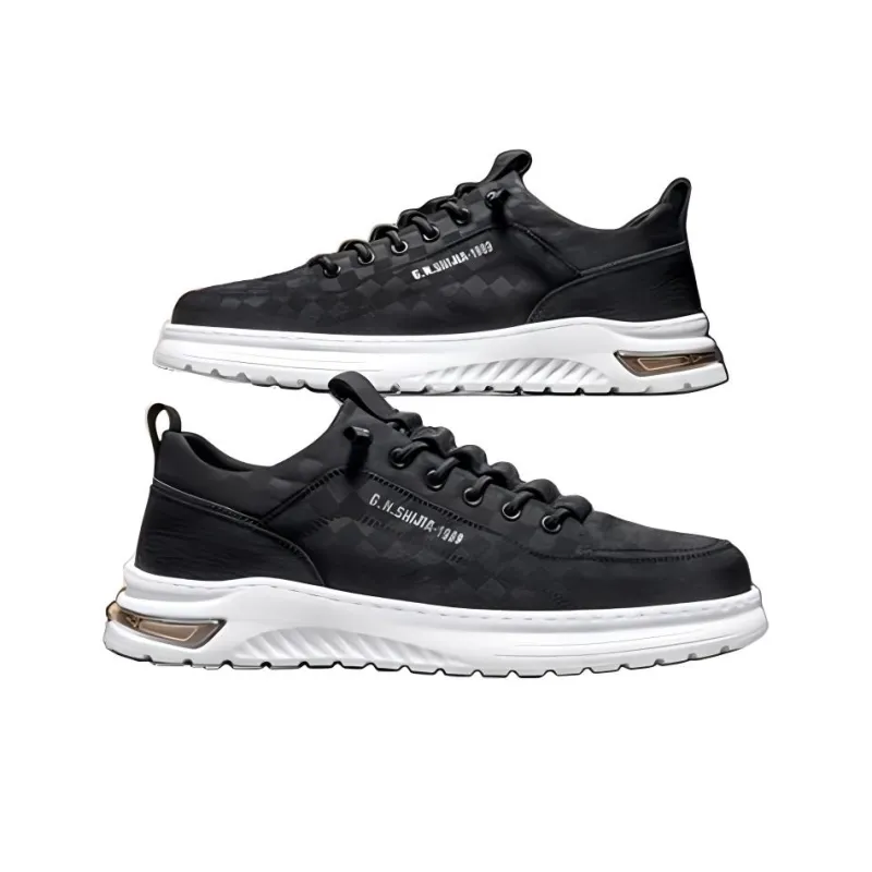 G.N.SHIJIA Low Top Casual Shoes Men's Black-4