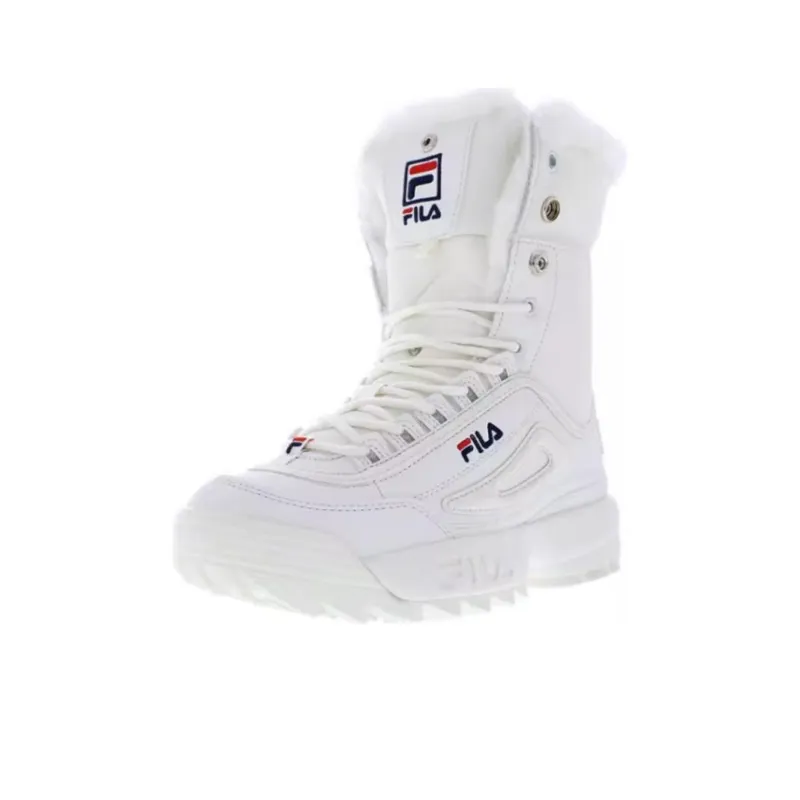 FILA Disruptor Thermal Height Increase Crew Snow Boots Women's White-0