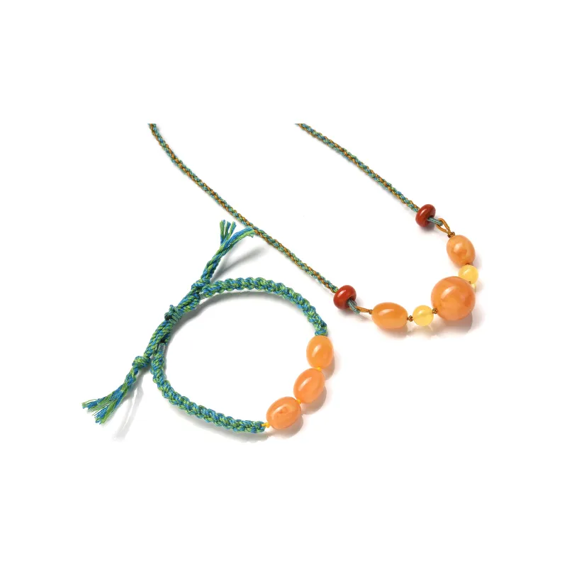 Abby's Wonderland Beeswax Fine Jade Necklaces Unisex-7