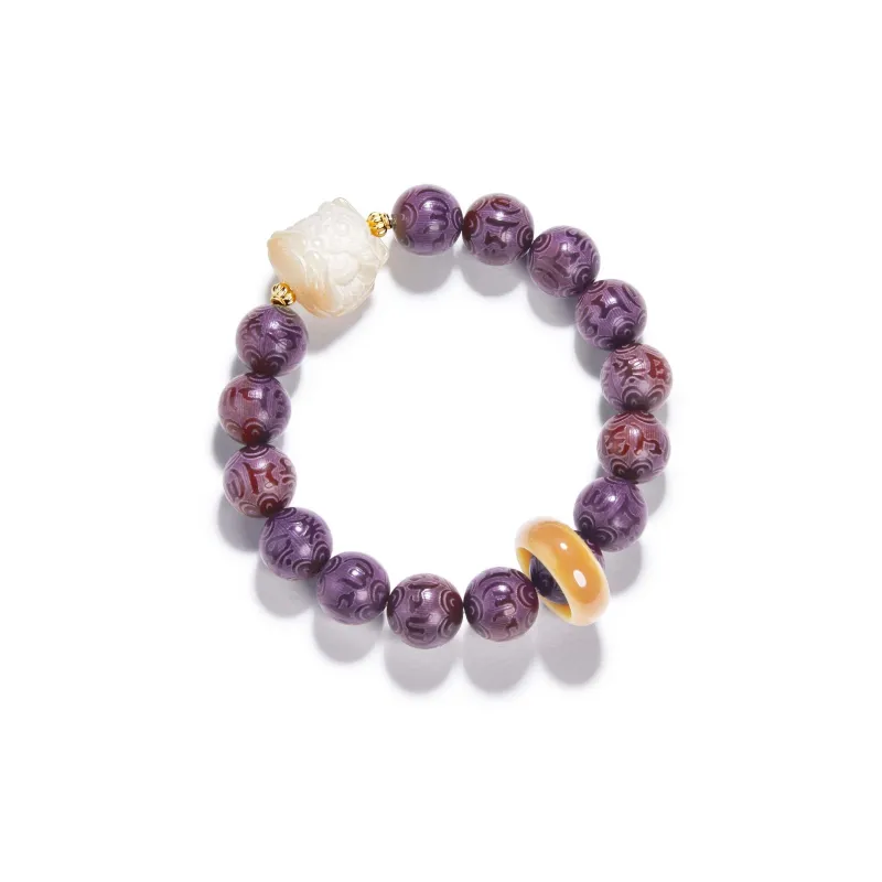 There Is You In The Long World White Jade Bodhi Bracelets Unisex-19