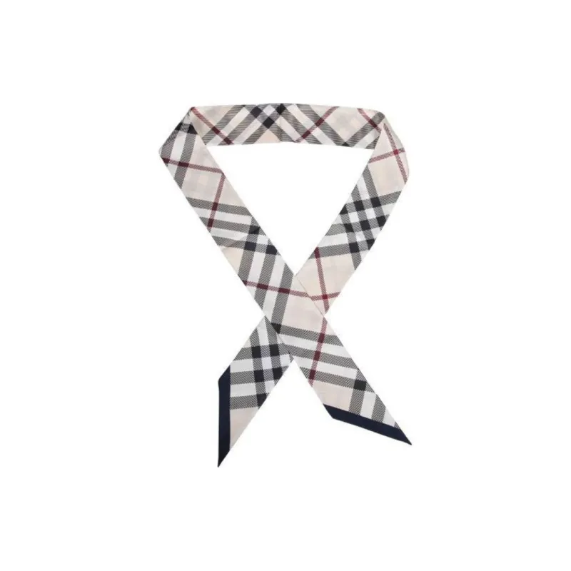 Burberry Silk Scarves Women's Black-2