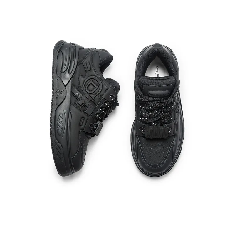 Coup De Foudre Space Eagle Series Skateboard Shoes Unisex Low Top Obsidian Black/Cloud White/Misty White Powder-3