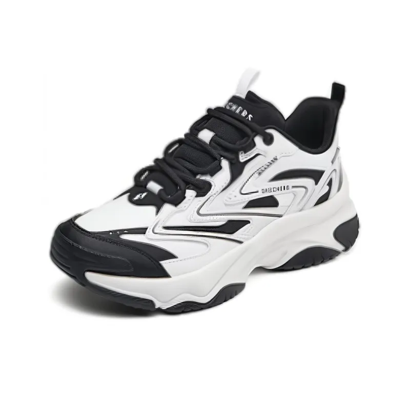 Skechers Street Anti Slip Wear Resistant Low Top Casual Shoes Women's White Black-2