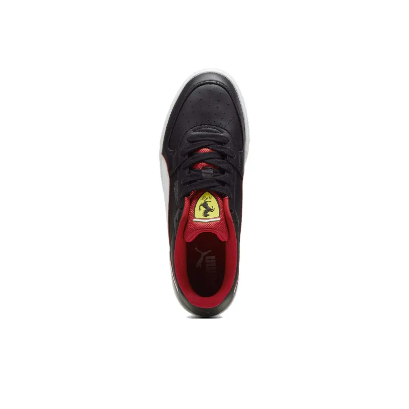 PUMA Scuderia Ferrari CA Pro Anti Slip Wear Resistant Low Top Skateboard Shoes Unisex Black White-3
