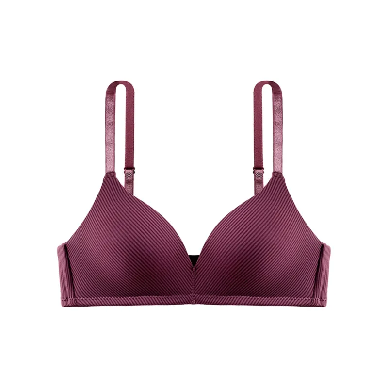 Flowers In Water Bra Women's Burgundy-0
