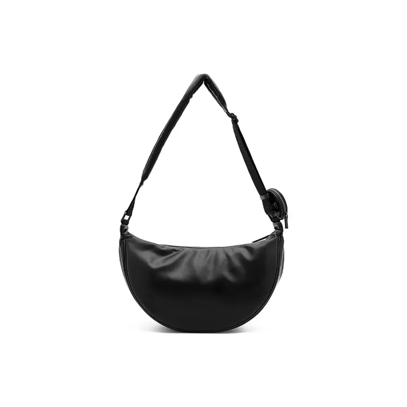PEDRO PU With Microfiber Crossbody Bag, Shoulder Bag Regular Unisex Black/Sand-2