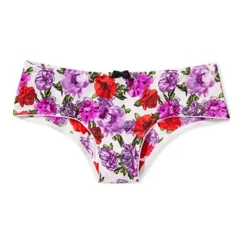 Victoria's Secret VERY SEXY Underpants Women's 1 Pack White Floral Print