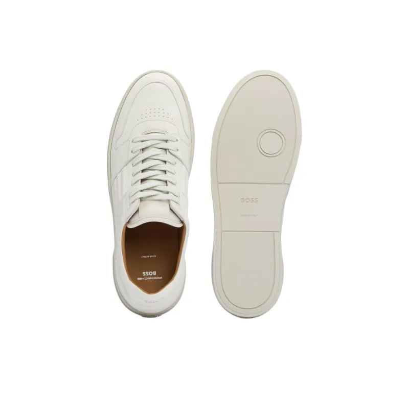 Porsche x HUGO BOSS Low Top Skateboard Shoes Men's White-4