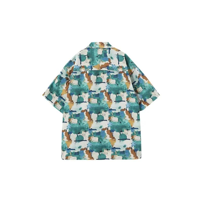 KORAKUBLUE Shirt Unisex Oil Painting Green-1