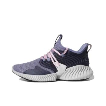 Adidas Alphabounce Instinct Slip-Resistant Breathable Low-Top Running Shoes Women's Purple Black