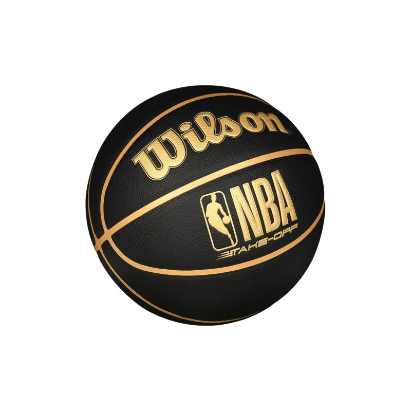 Wilson x NBA PU Polyurethane Basketball NBA Black Gold No. 7/Standard Training Unisex-3