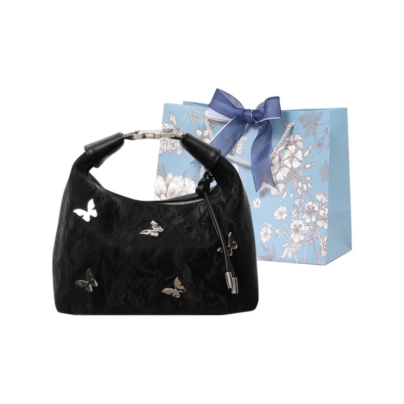 REDOO PU One Shoulder Handbag Women's Black/Ecru/Silver/Blue-3