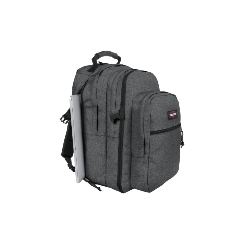 EASTPAK Nylon With Polyester Blend Backpack Large Size Unisex Black Gray Color-3