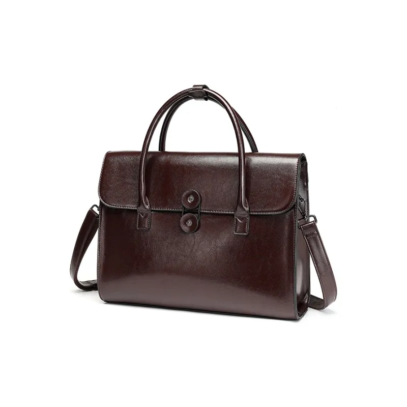TTaG．baG Waxed Cow Leather Shoulder Bag Crossbody Bag Handbag Women's-4