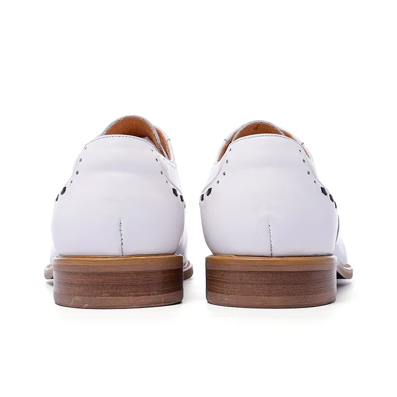 ASTON M.JAZZ Dress Shoes Men's White-6