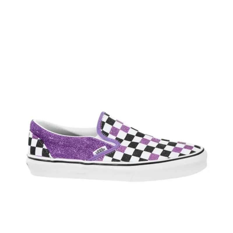 Vans Slip On 'Glitter Checkerboard Fairy Wren' Women's-1