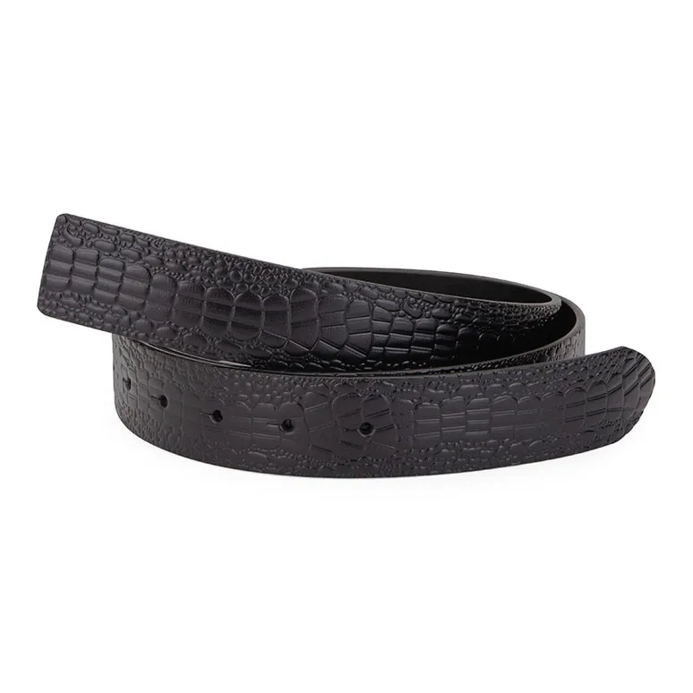 Cows Reign Without Head Plate Buckle No Head Strap Leather Belts Men's Width 3.4CM-2