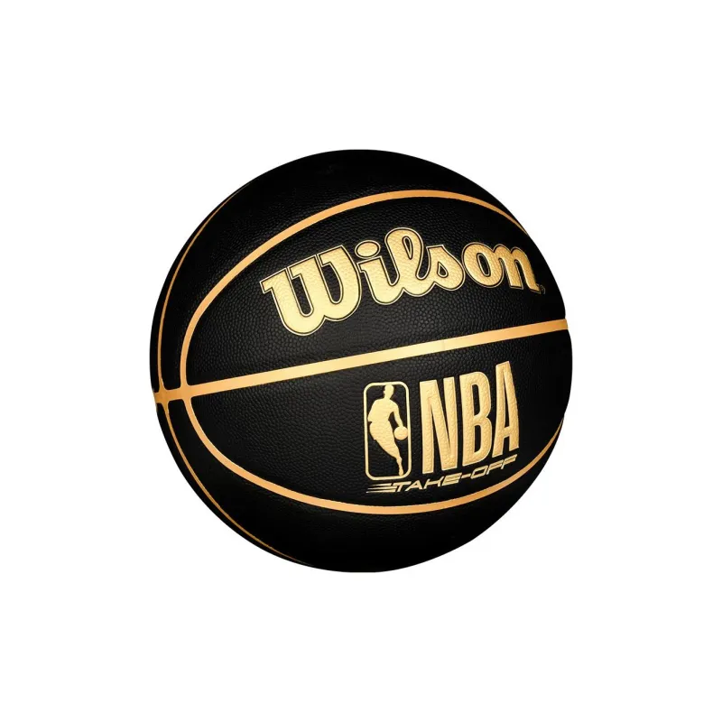Wilson x NBA PU Polyurethane Basketball NBA Black Gold No. 7/Standard Training Unisex-1