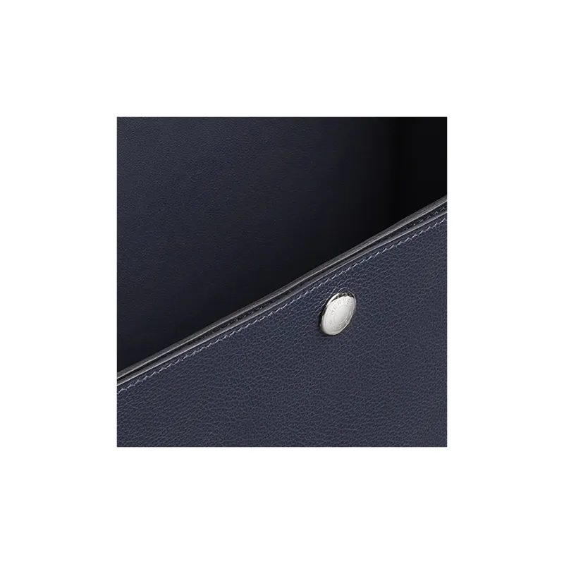 HERMES Evercolor Calfskin Tote Bag Shopping Bag Handbag Men's Night Blue Midnight Blue-3