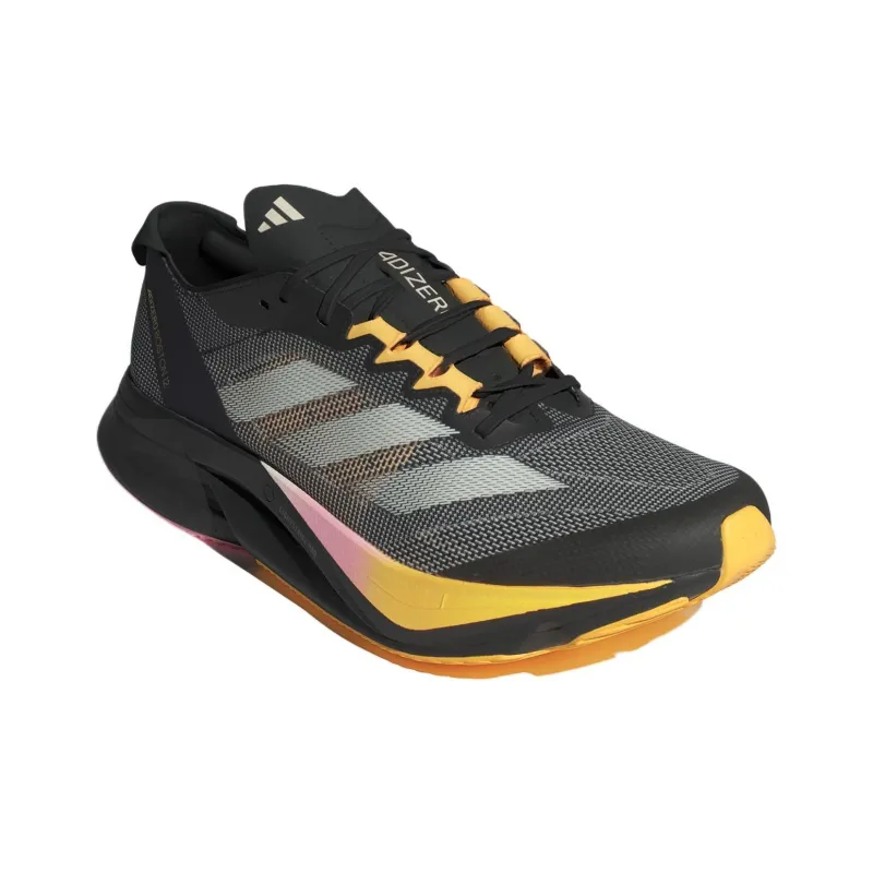 Adidas Adizero Boston 12 Core Black Zero Metalic Spark-2