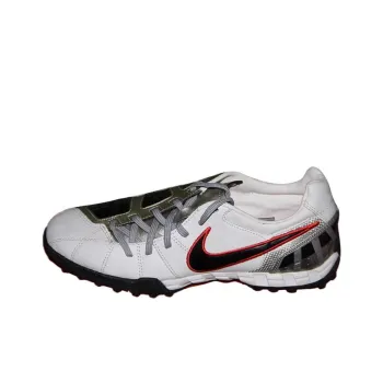 Nike TF Rubber Broken Studs Artificial Ground Cushioning Anti-Slip And Wear-Resistant Soccer Shoes Unisex White