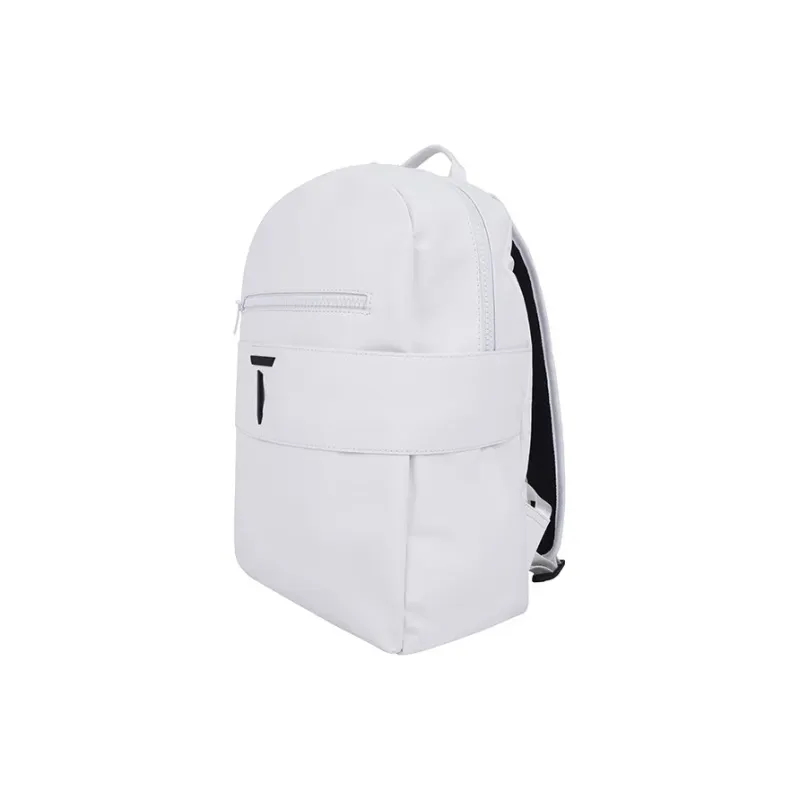 EUROPEAN TOUR Synthetic Leather Backpack Men's Black/White-2