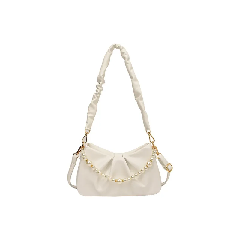Carksky PU Crossbody Bags Shoulder Bags Regular Women's White Ecru Black-0