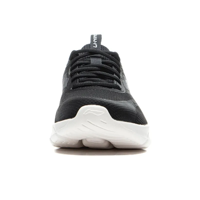 LiNing EasyFit Fle Cushioning Anti Slip And Wear Resistant Breathable Rebound Low Top Running Shoes Women's Black Gray-4