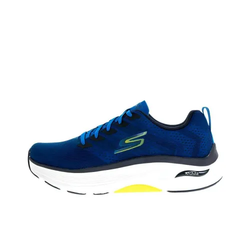 Skechers Max Cushioning Running Shoes Men Low-Top Blue