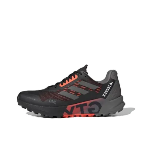 adidas Terrex Agravic Flow 2.0 GORE-TEX 'Black Solar Red'