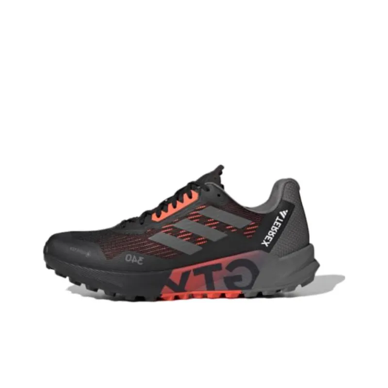 adidas Terrex Agravic Flow 2.0 GORE-TEX 'Black Solar Red'-0