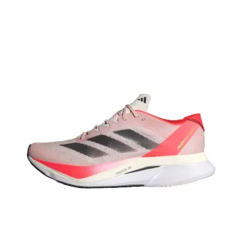 Adidas Adizero Boston 12 Sandy Pink Aurora Met Solar Red Women's