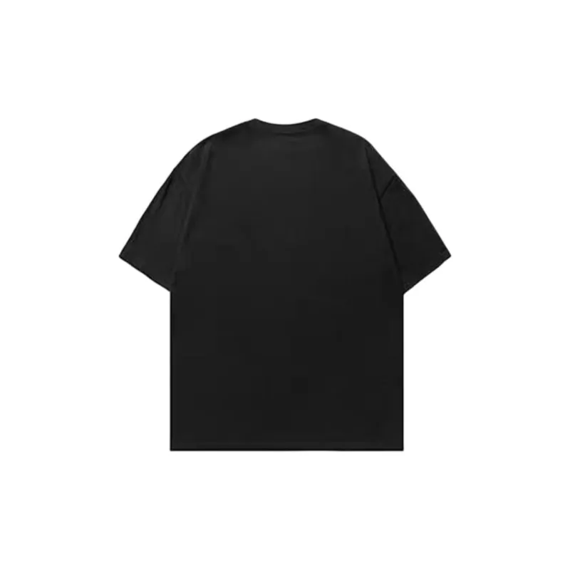 ASW ONLINE Drop Shoulder Sleeve T-Shirt Unisex Black-1