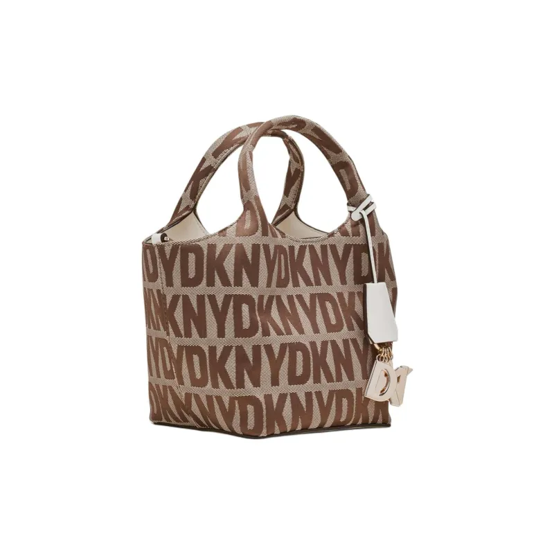 DKNY Leather Shoulder Bag Crossbody Bag Women's Light Brown-1
