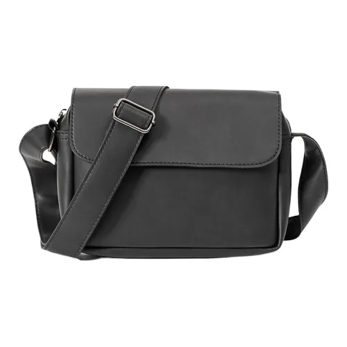 CARTELO PVC Shoulder Bag Crossbody Bag Small Square Bag Regular Unisex Black