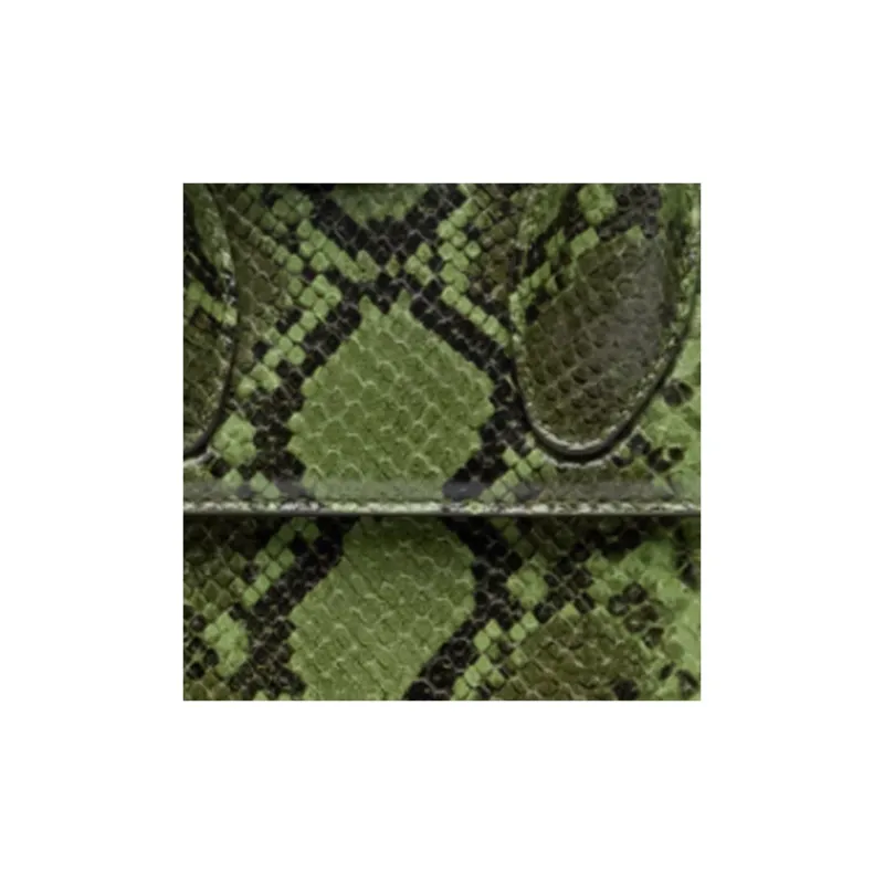 Jacquemus Python Pattern Embossed Leather Handbag Women's Green-5