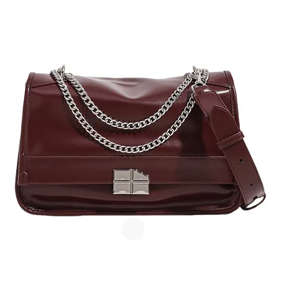 TTaG．baG Artificial Leather Tote Bag Handbag Crossbody Bag Shoulder Bag Regular Women's Black/White/Brown/Burgundy-10