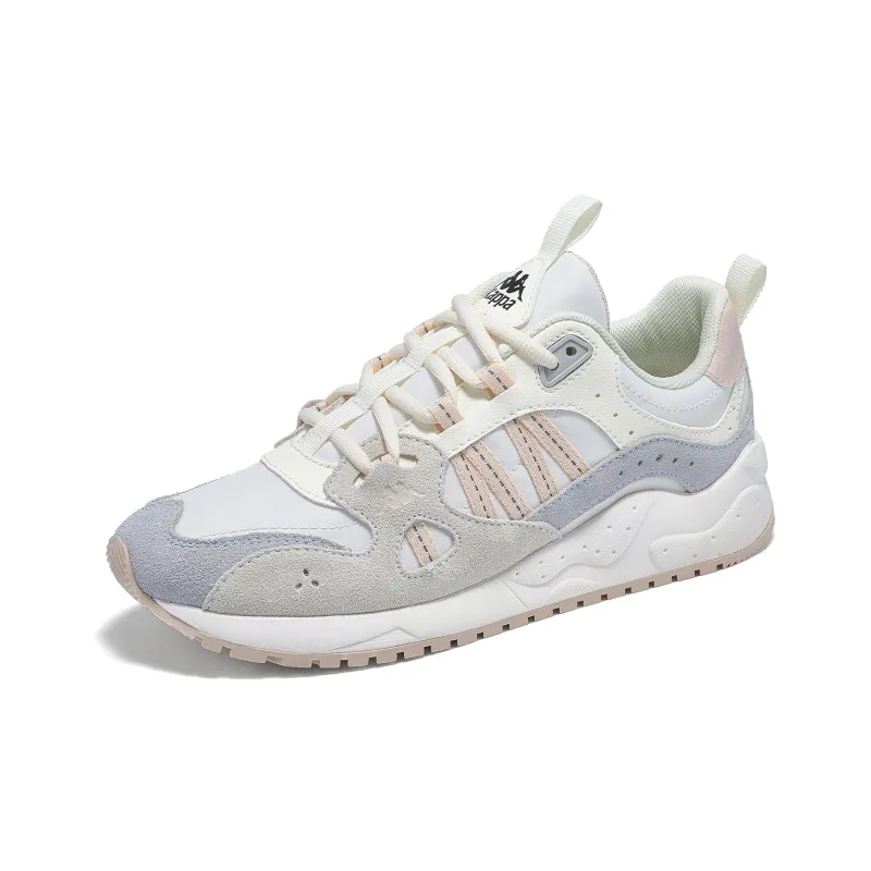 Kappa Anti Slip Wear Resistant Low Top Casual Running Shoes Women's Winter White-2