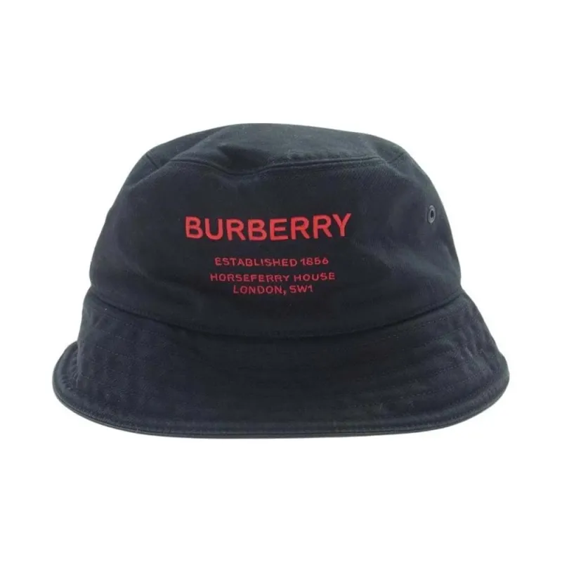Burberry Horseferry Motif Cotton Bucket Hat-0