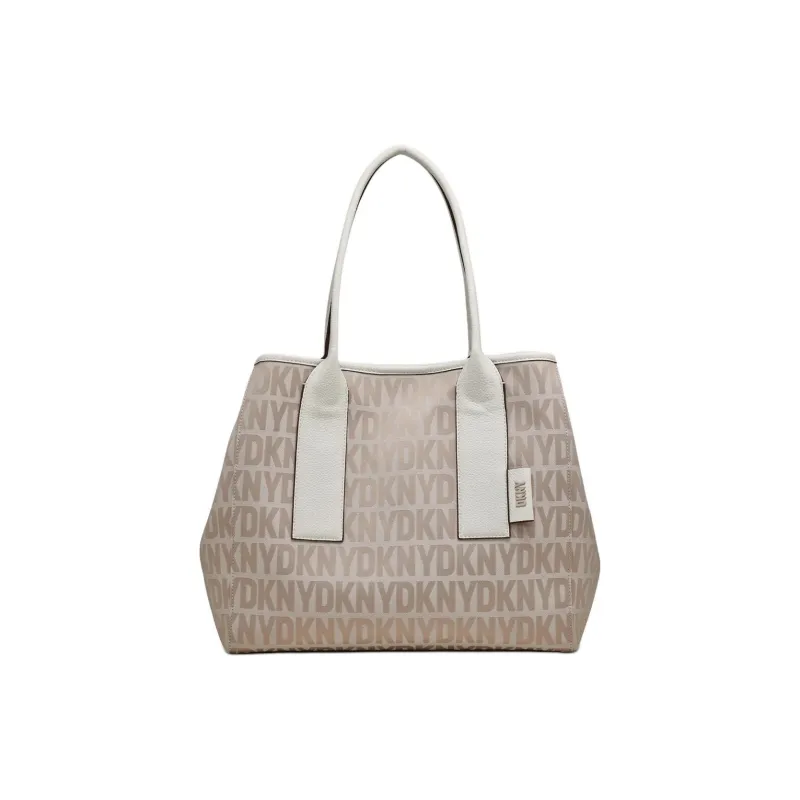 DKNY Polyurethane Tote Bag Shopping Bag Handbag Women's Light Brown-3